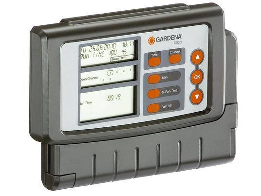 GARDENA Classic 6030 - Bewässerungssteuerung (Schwarz/Grau)