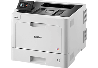 BROTHER Laserdrucker HL-L8360CDW, A4, 31 S./Min, Farblaser, NFC, Duplex, WLAN/Ethernet, 6.8cm Touch Farbdisplay, Weiß/Schwarz