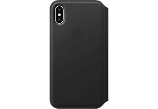 APPLE iPhone X fekete kinyitható bőrtok (mqrv2zm/a)