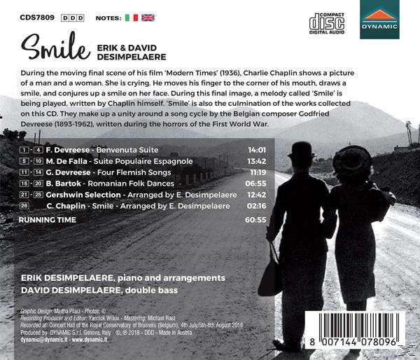David Desimpelaere, Erik Desimpelaere - Smile  - (CD)