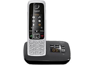GIGASET C430A - Téléphone sans fil (Noir/Argent)