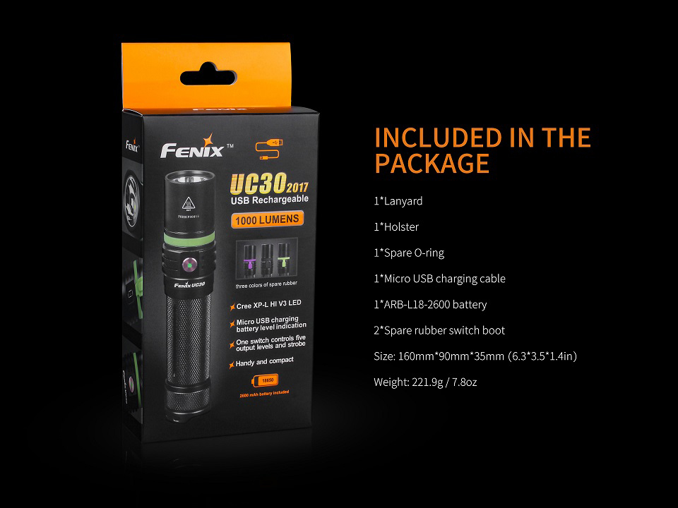 FENIX UC30 2017 Taschenlampe
