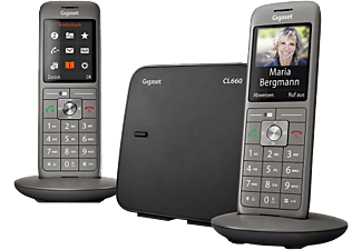 GIGASET CL660 DUO - Schnurlostelefone 2er Set (Grau)