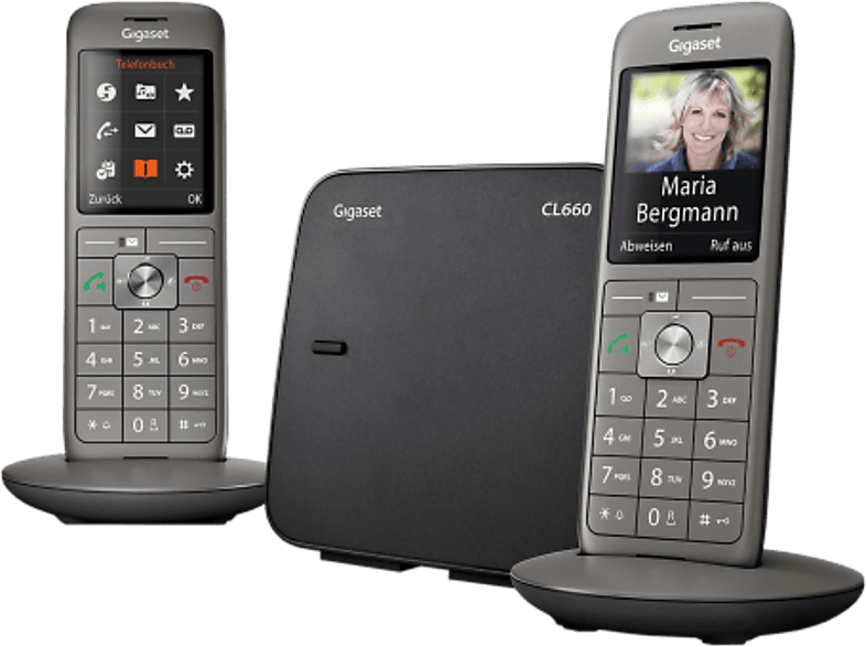 GIGASET CL660 DUO - Schnurlostelefone 2er Set (Grau)