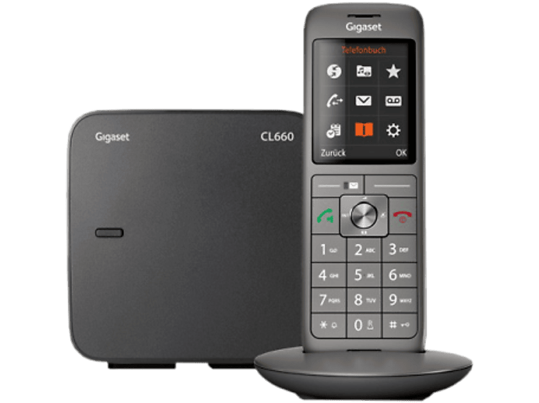 GIGASET CL660 - Schnurlostelefon (Grau)