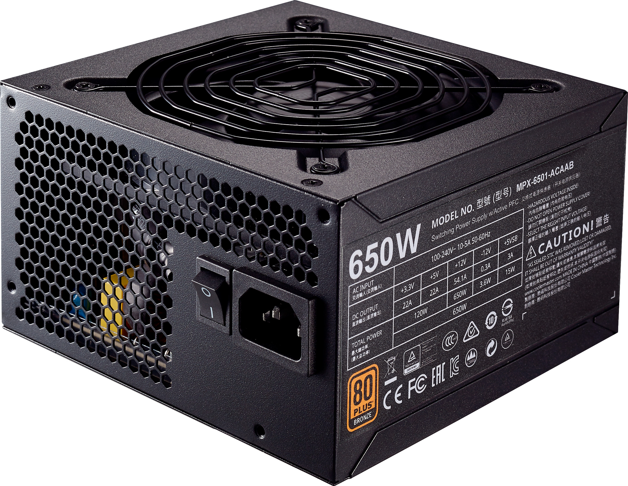 COOLER MASTER MWE Bronze 650 PC-Netzteil 650 Watt