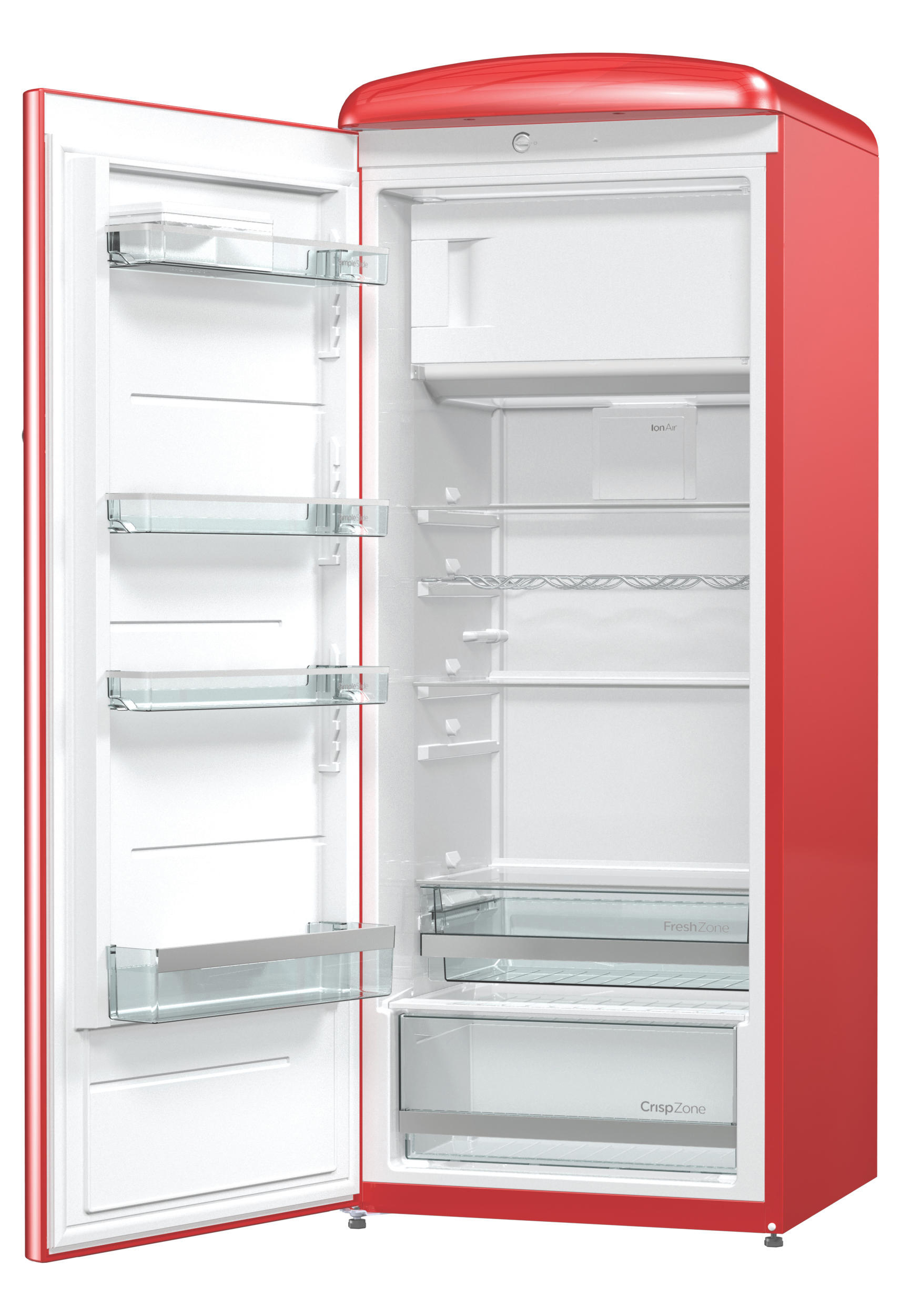 GORENJE ORB153RD-L Kühlschrank (254 l, E, 1540 mm hoch, Rot)