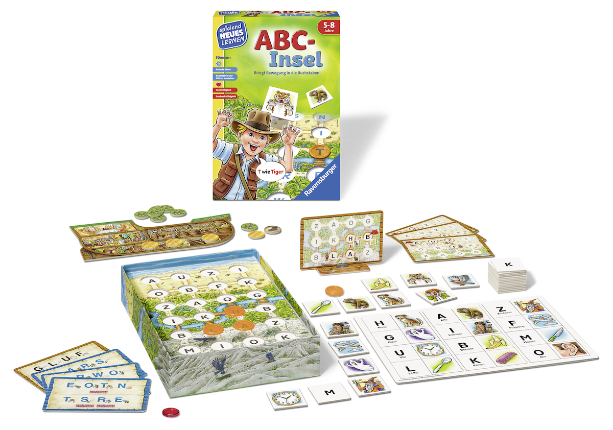 RAVENSBURGER ABC-Insel Aktionsspiel Mehrfarbig