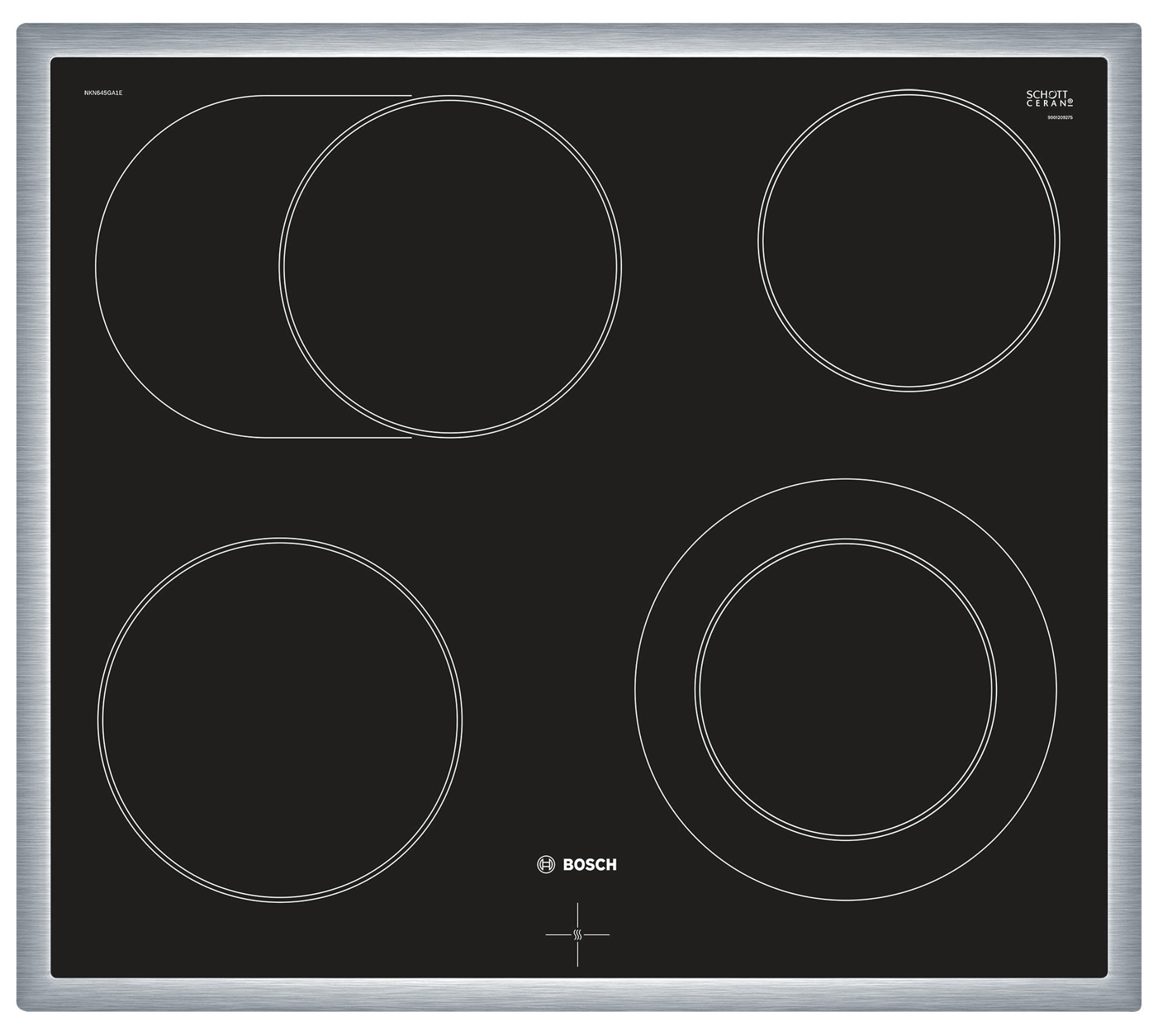 BOSCH HND671LS60 EOX5 (Backofen), Liter) Serie A, Einbauherdset 71 (Elektrokochfeld, (Kochfeld), 4