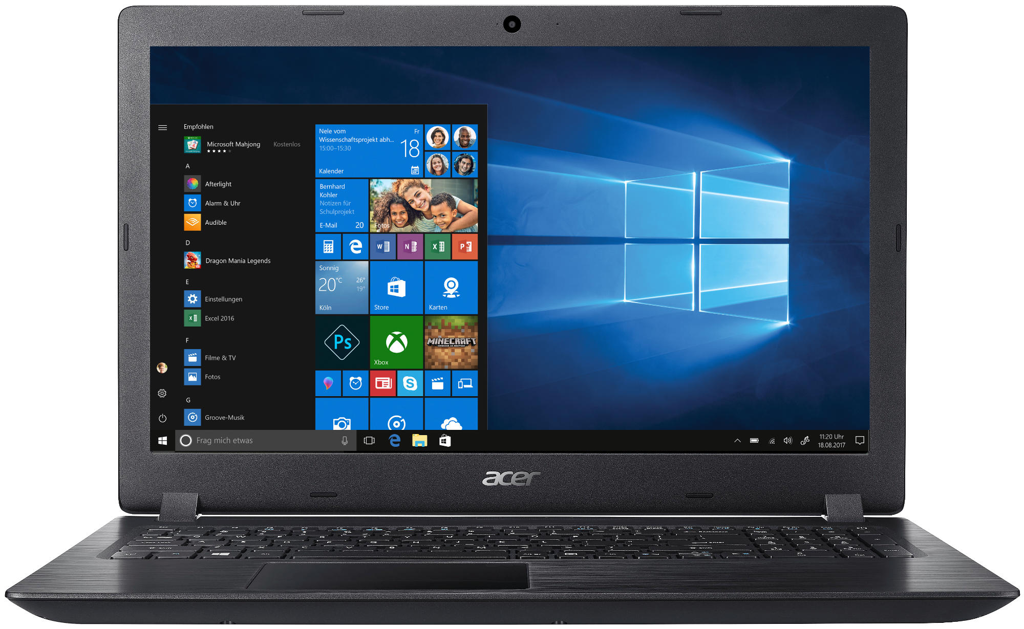 ACER Aspire 3 (A315-51-388S) - 15,6 Zoll - Intel® Core™ i3 i3-6006U - 4 GB - 1 TB - Intel® HD 520 - Windows 10 Home (64 Bit)
