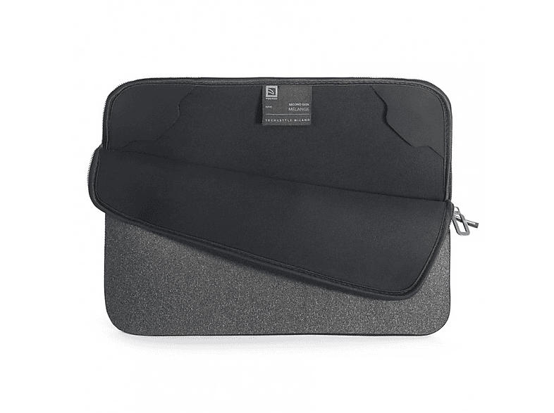 TUCANO Sleeve Melange für Notebook und Chromebook 13-14‘‘, schwarz; Notebookhülle — Foto 3 von 4