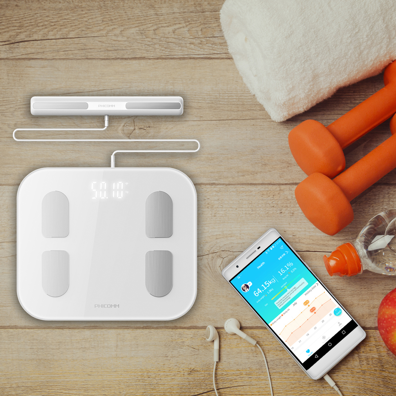 PHICOMM Smart Scale S7, Personenwaage