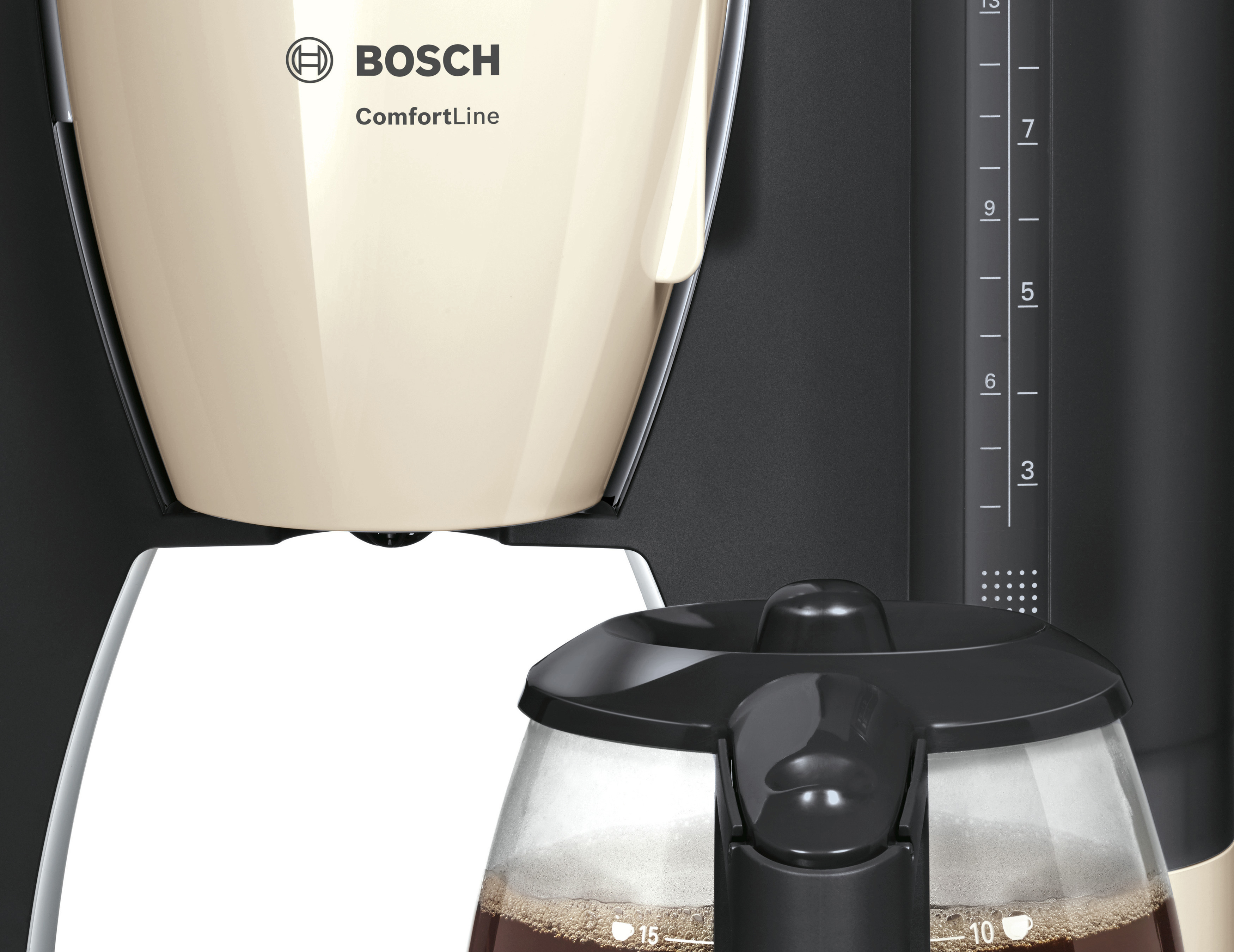 BOSCH TKA6A047 ComfortLine Kaffeemaschine Creme/Dunkelgrau