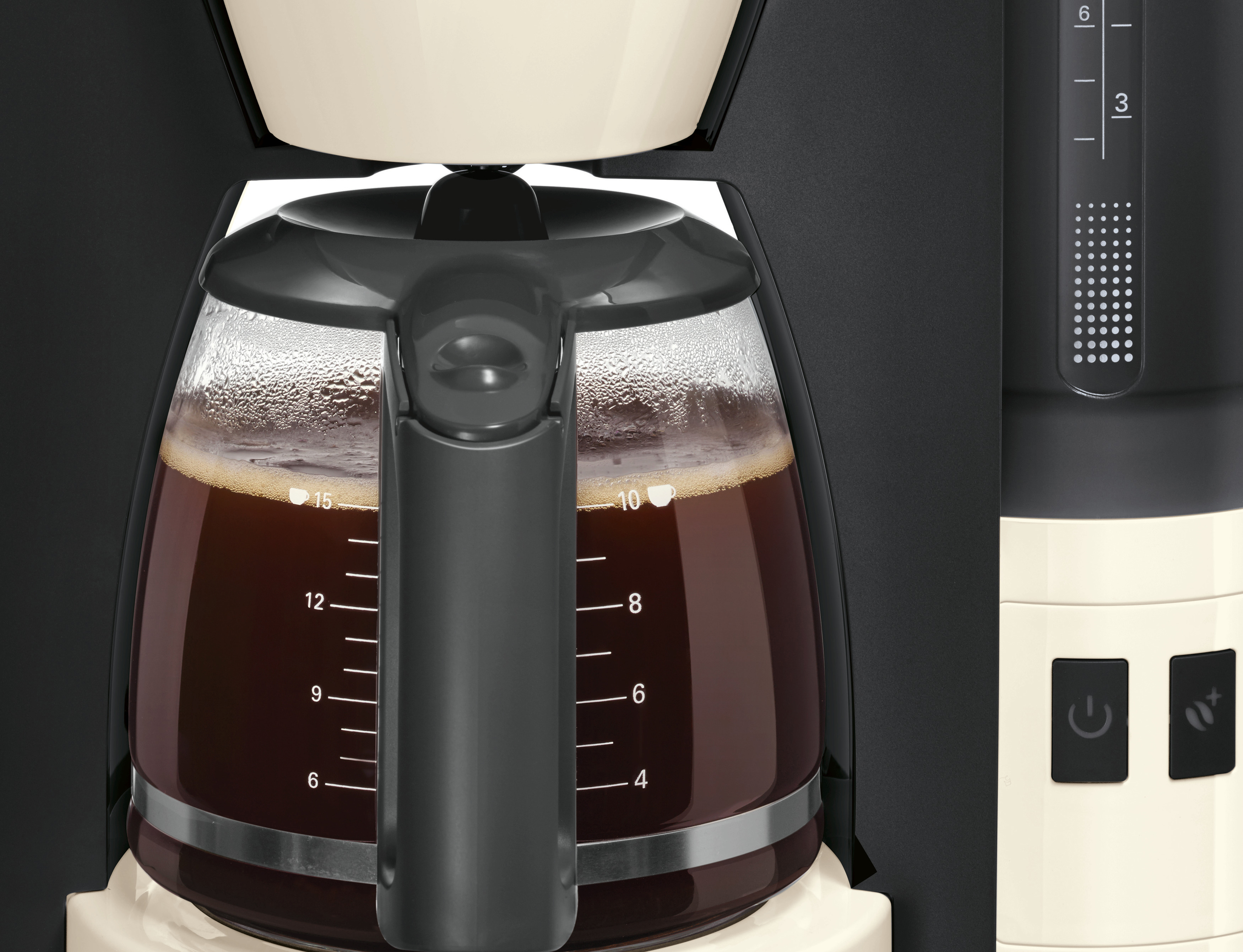 BOSCH TKA6A047 ComfortLine Kaffeemaschine Creme/Dunkelgrau