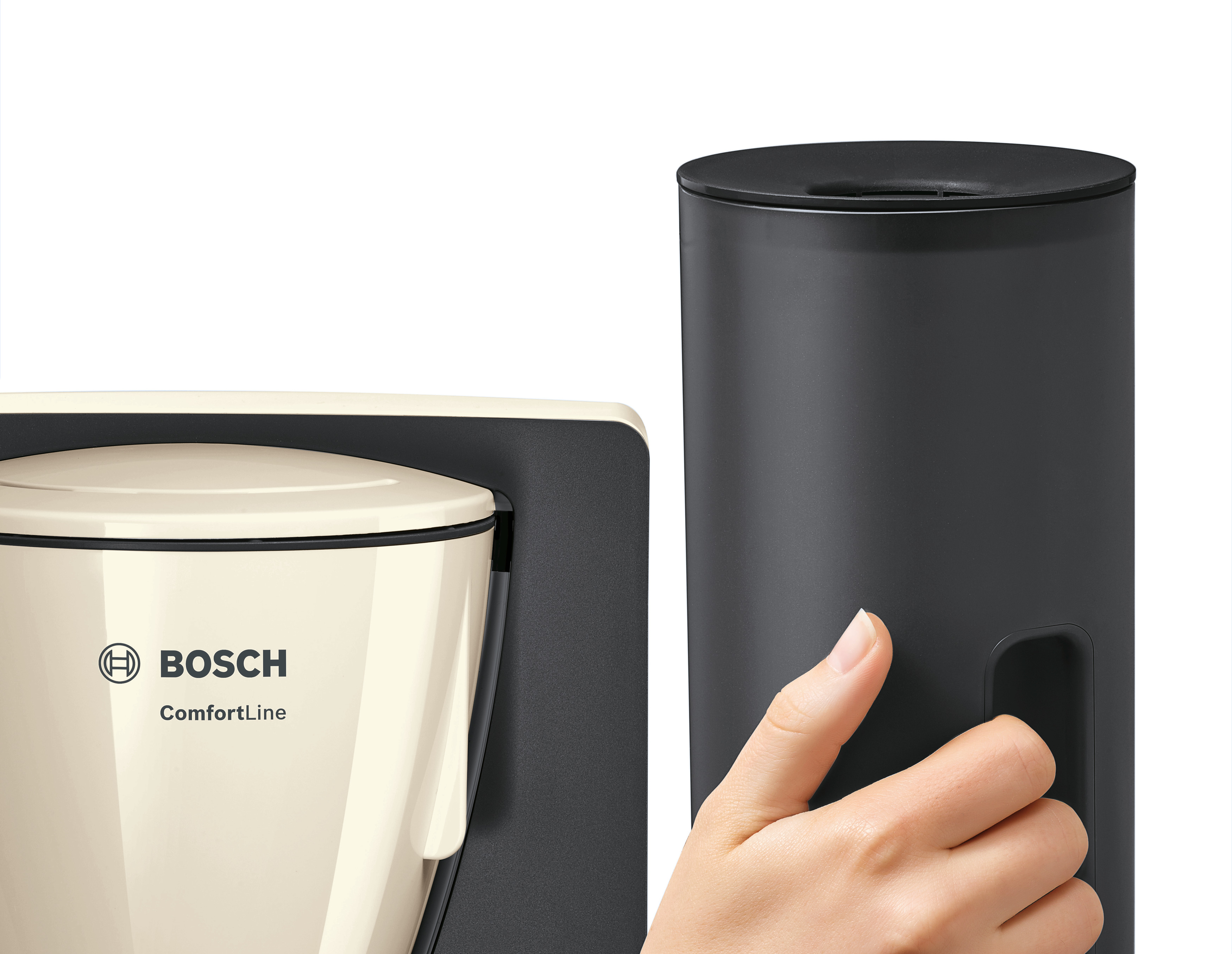 BOSCH TKA6A047 ComfortLine Kaffeemaschine Creme/Dunkelgrau