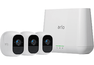ARLO NETGEAR ARLO PRO 2 - Server video + 3 Videocamere - Senza fili - Bianco - Telecamera di sicurezza (Full-HD, 1.920 x 1.080 pixel)