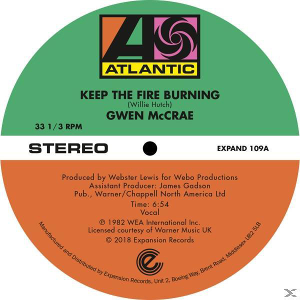 Gwen McCrae (Vinyl) Fire Keep - - Sensation Burning/Funky (Extended) The