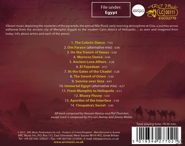 Hossam Ramzy, Phil Thornton - Mystical Egypt-The Best Of H.Ramzy & P.Thornton  - (CD)