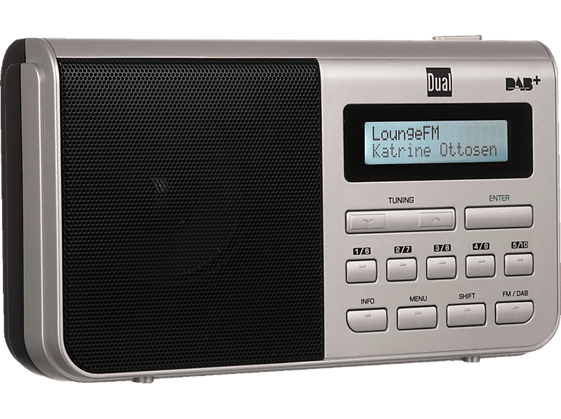 DUAL DAB 4.1 DAB+ Radio, DAB+, FM, Silber DAB+ Radio