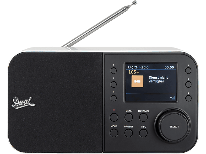 DUAL DAB 55 DAB+ Radio, DAB+, FM, Schwarz DAB+ Radio