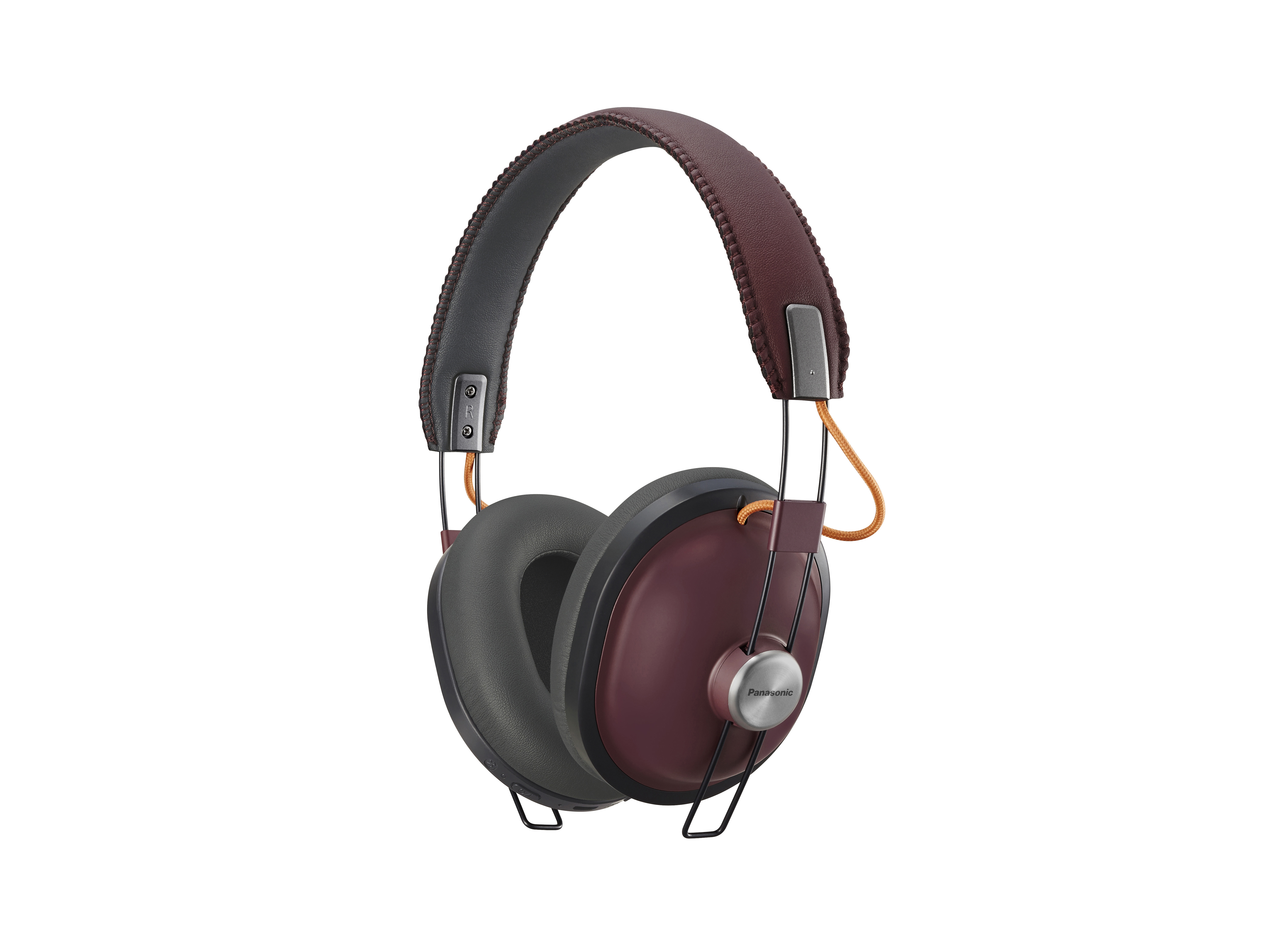 PANASONIC RP-HTX80BE, Over-ear Kopfhörer Bluetooth Rot/Schwarz