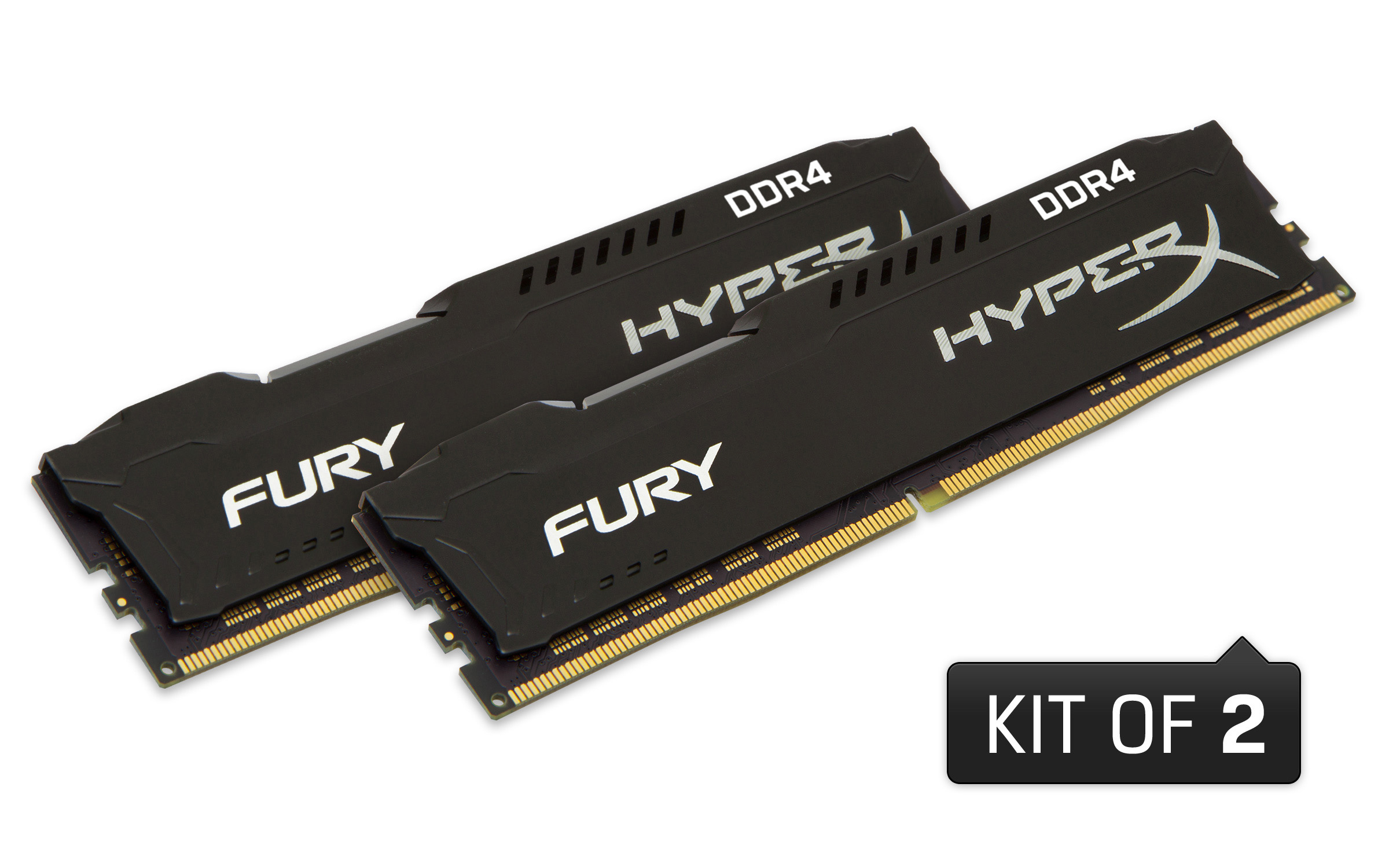 KINGSTON HyperX Fury schwarz Kit 16 GB (2 x 8 GB) Arbeitsspeicher 16 GB DDR4