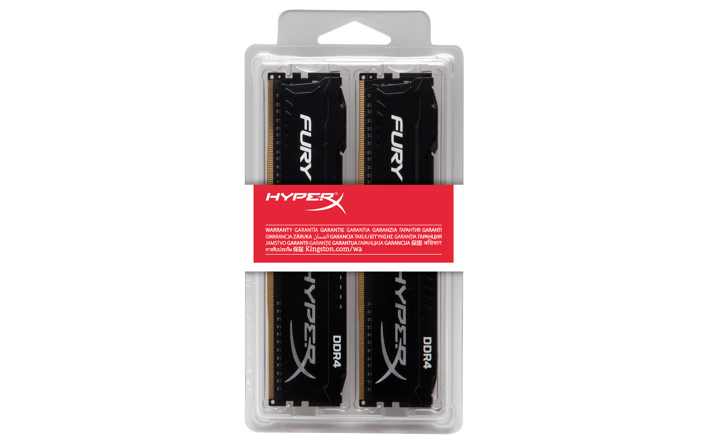 KINGSTON HyperX Fury schwarz Kit 16 GB (2 x 8 GB) Arbeitsspeicher 16 GB DDR4