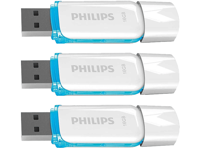 PHILIPS USB-stick 2.0 Snow 16 GB 3-pack (FM16FD70E/10 P3)