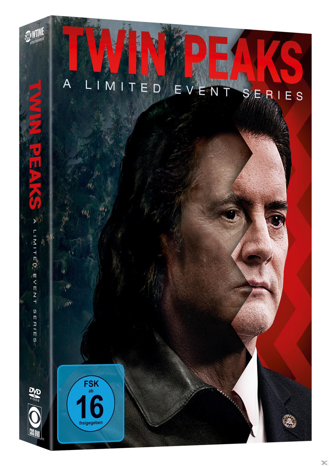 Twin Peaks DVD-Box-Set mit einem Porträt eines Mannes auf dem Cover.