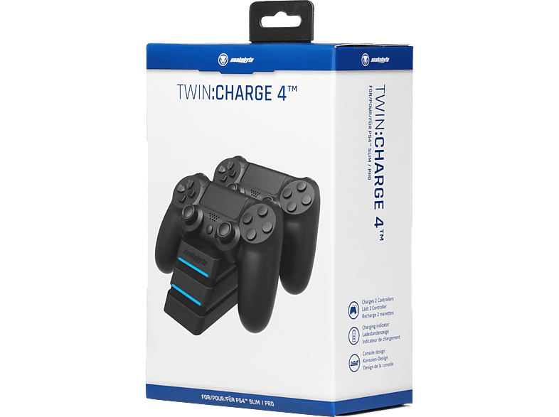 Thumbnail - SNAKEBYTE Twin:Charge 4, 2-Fach Ladeschale, Schwarz