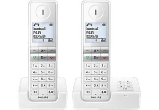 PHILIPS D4652W/38 - Schnurloses Telefon (Weiss)