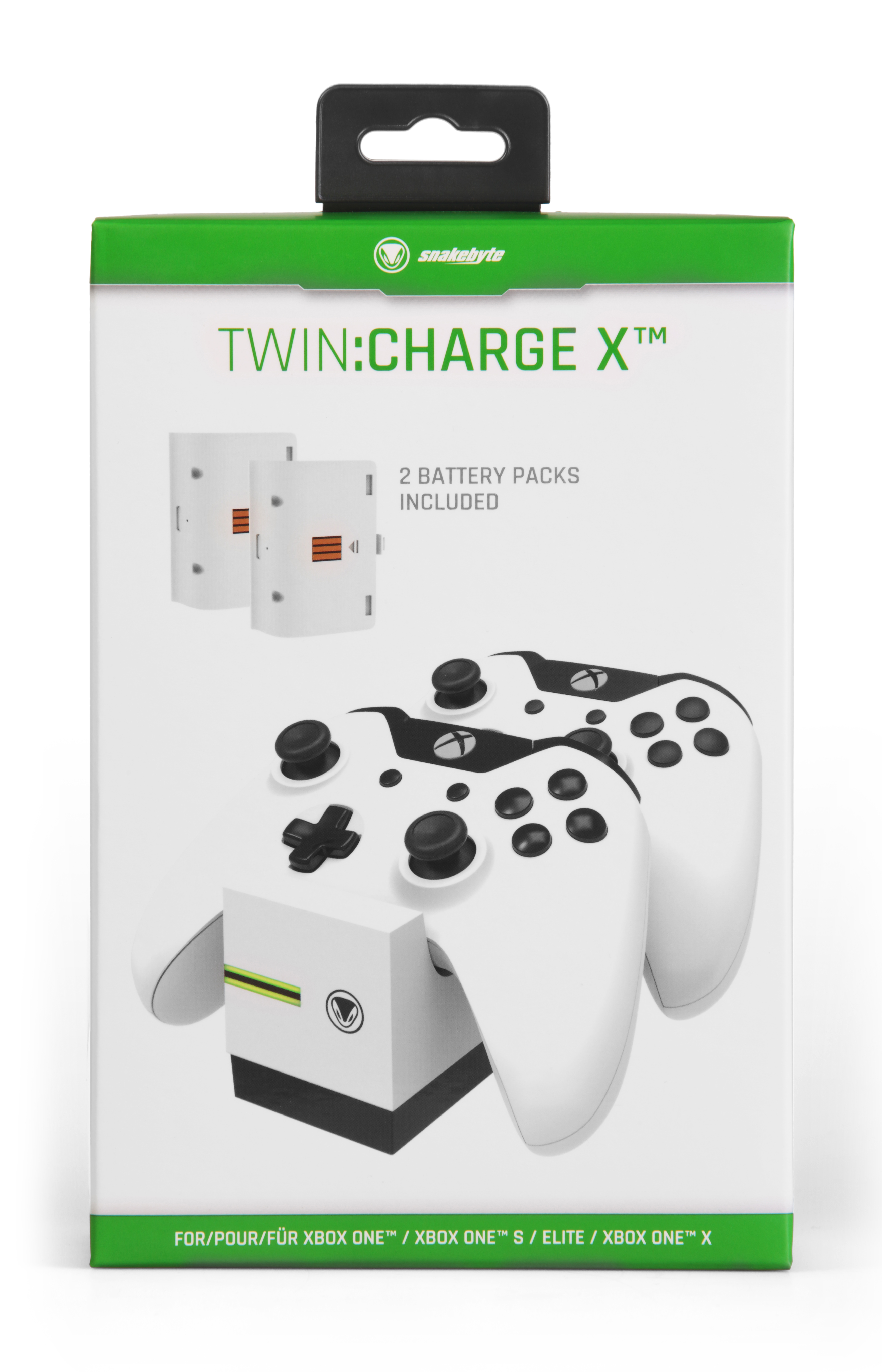Twin:Charge Ladestation, SNAKEBYTE X™, Weiß