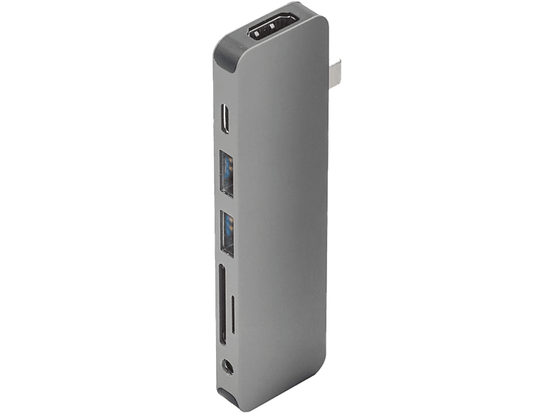 HYPER USB-C / MacBook 7-in-1-adapter Zilver (GN21D-SILVER)
