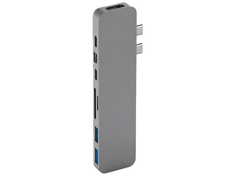 HYPER USB-C MacBook hub Grijs (GN28D-GRAY)