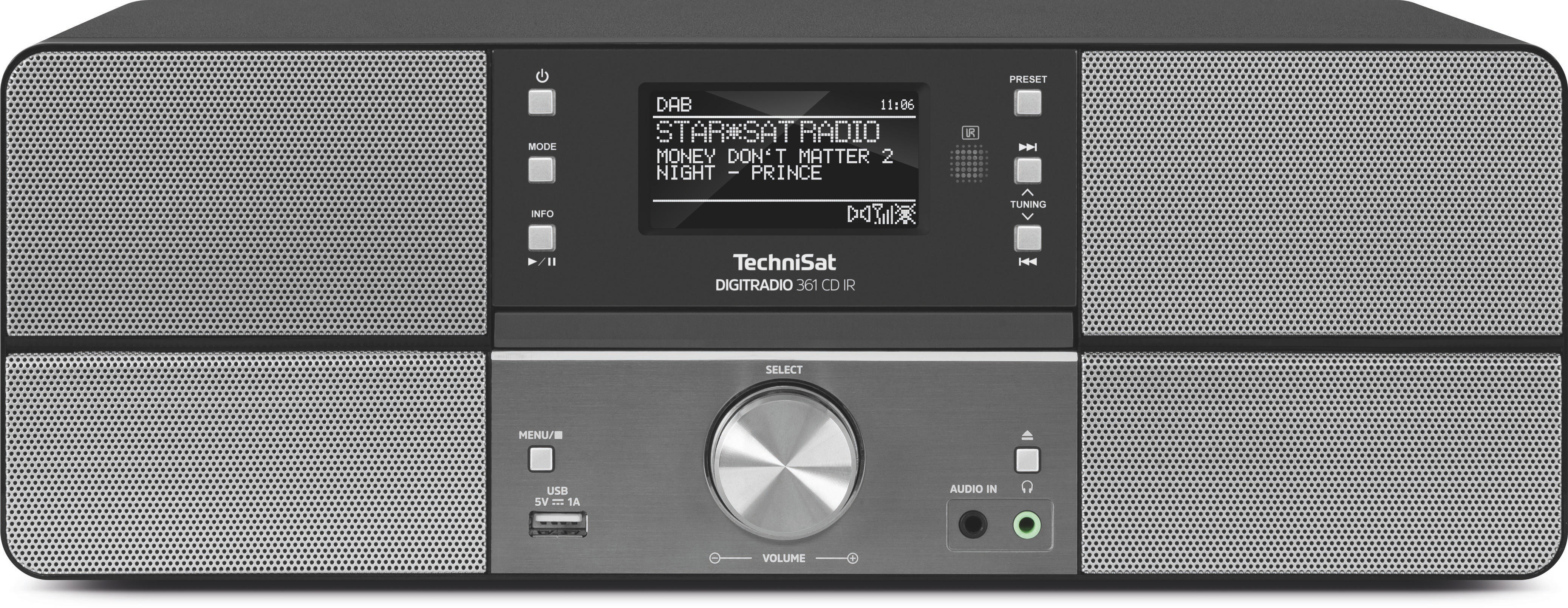 TECHNISAT DIGITRADIO 361 CD IR Internetradio, Anthrazit