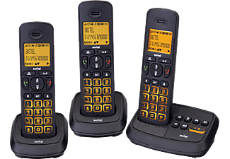 SWITEL DCT59073 WIZARD - Telefono cordless (Nero)