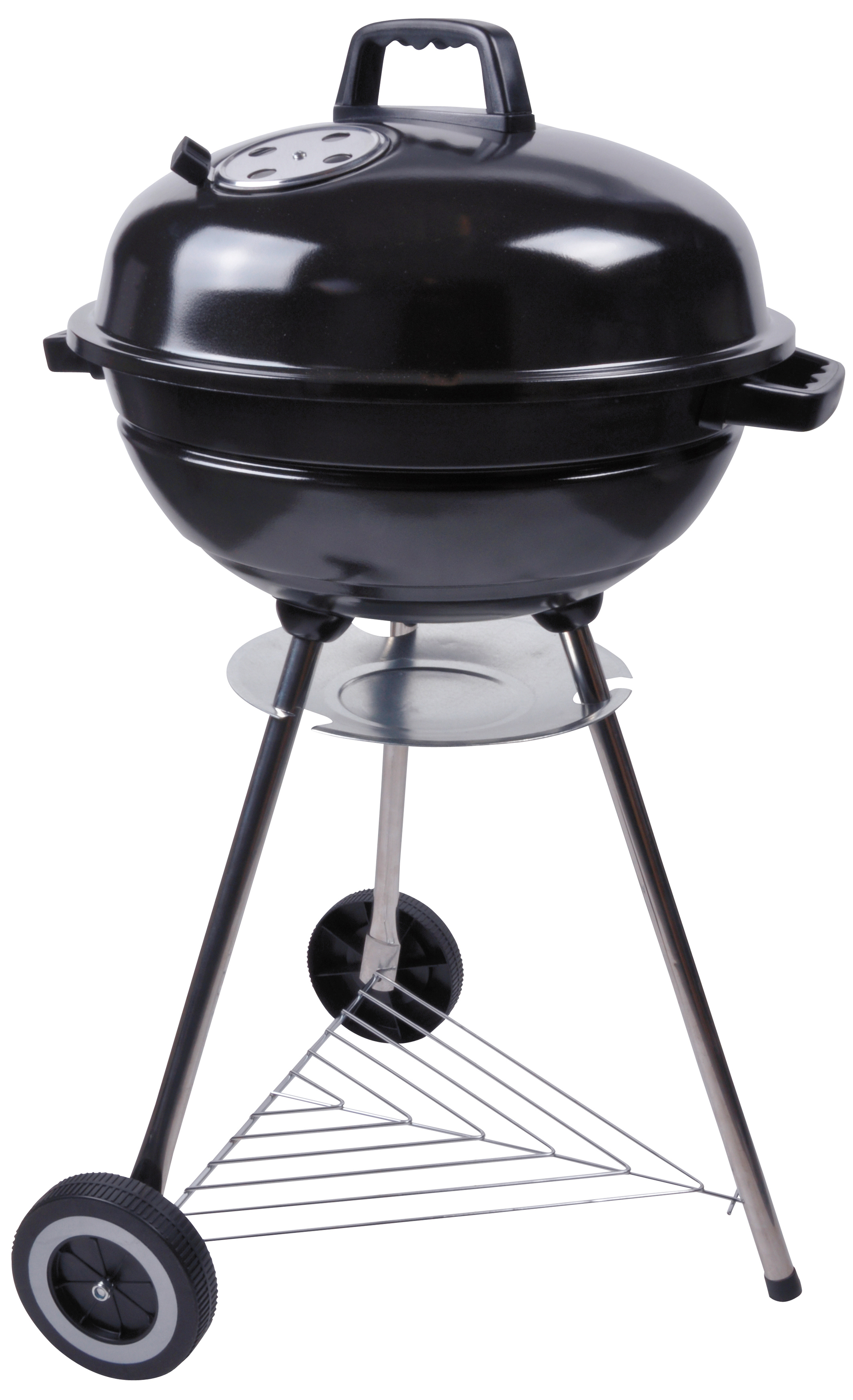DANGRILL Kettle BBQ Basic Kohlegrill, Schwarz 