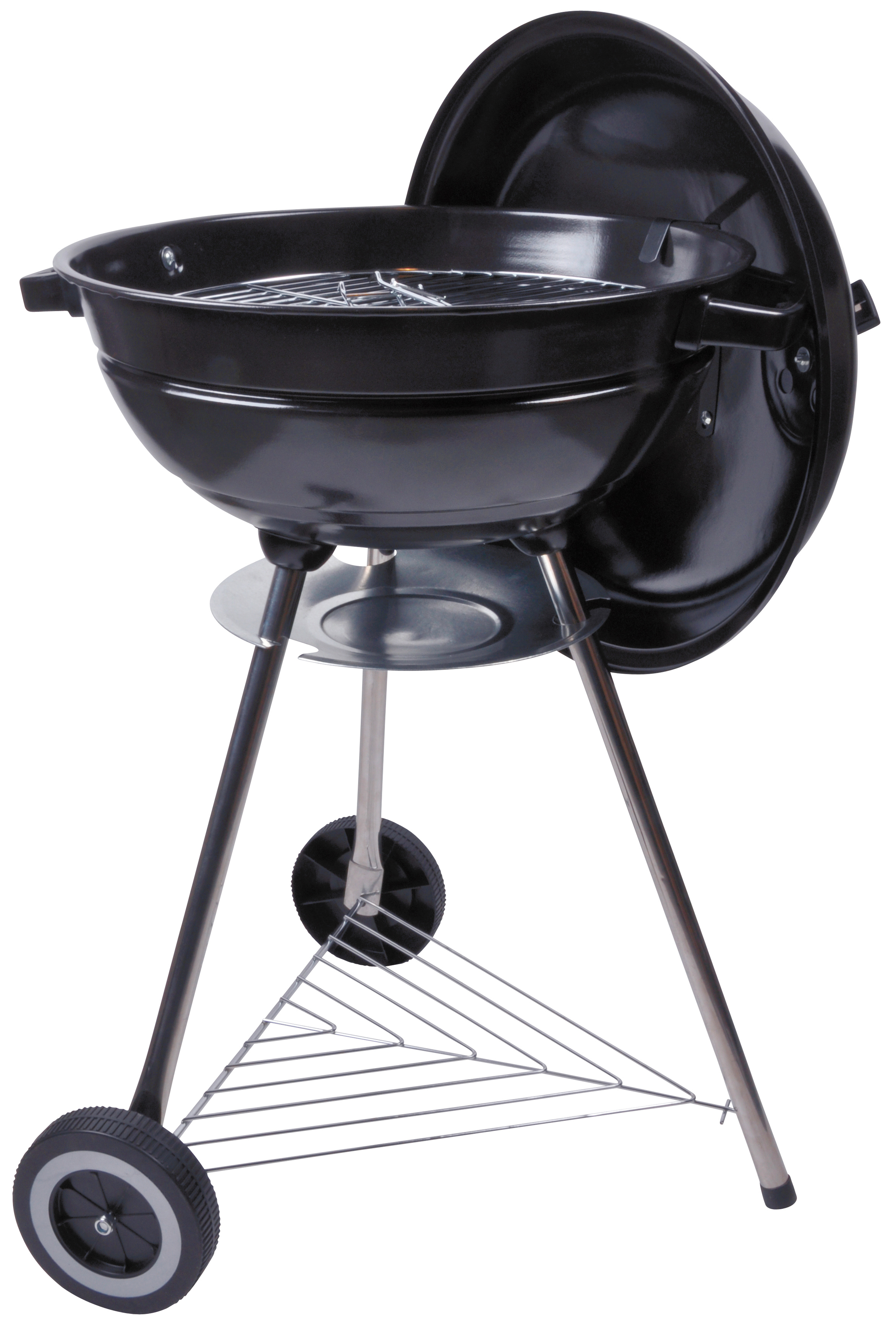 DANGRILL Kettle BBQ Basic Kohlegrill, Schwarz 