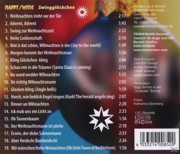 Happy Swing - Swingglöckchen (Swingweihnacht in u.Platt) (CD) Hoch 