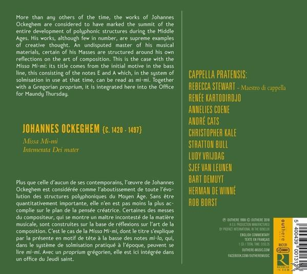 Capella Pratensis, Rebecca Stewart - Missa Mi-Mi  - (CD)