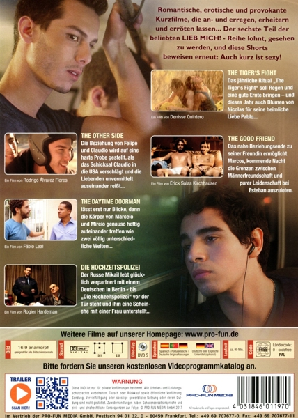 DVD-Cover für einen Film mit mehreren Schauspielern. Texte und Bilder.