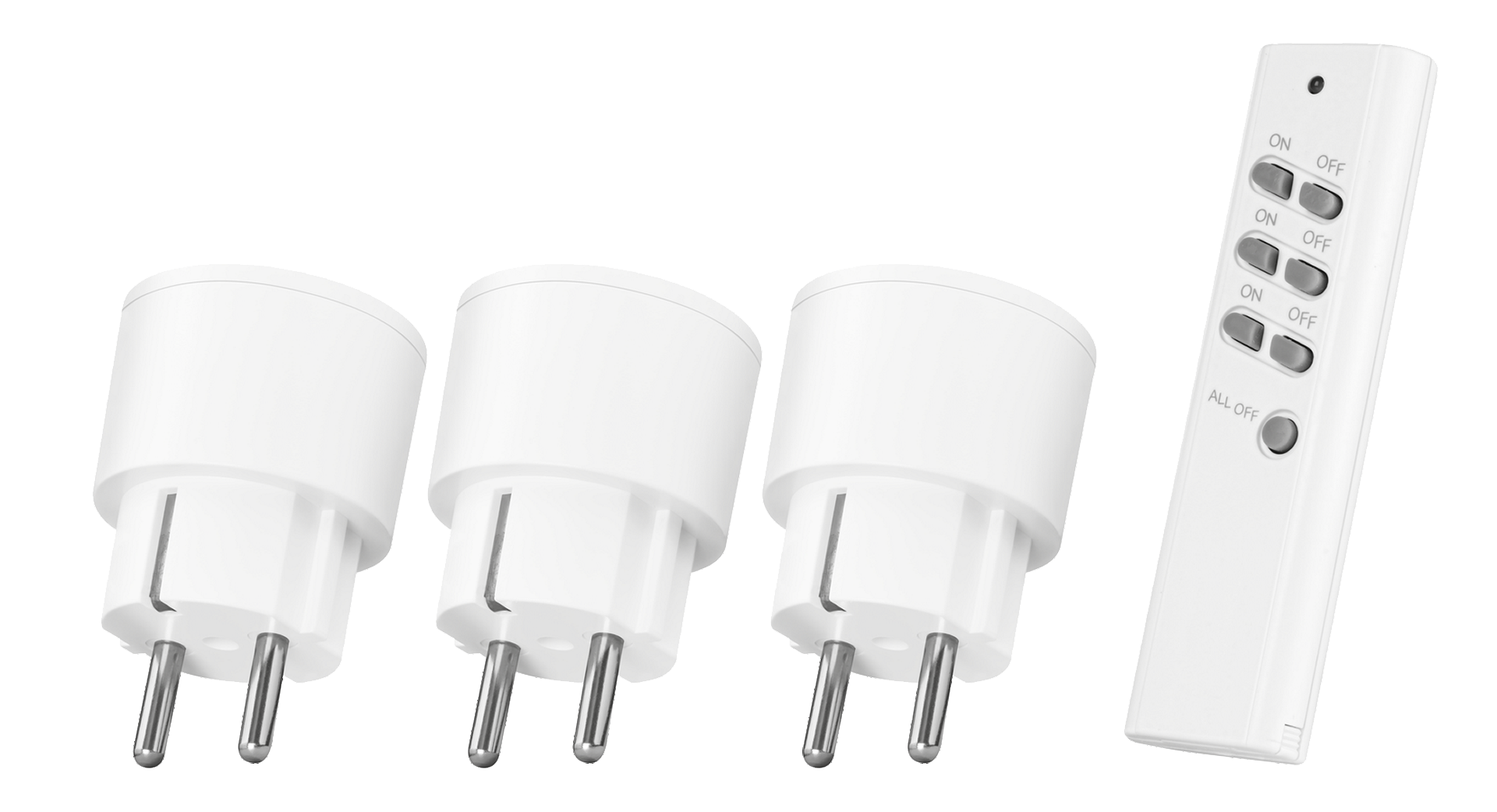 KLIKAANKLIKUIT Compact Wireless Socket Switch Set APC3-2300R (Draadloze schakelaars) + Afstandsbediening