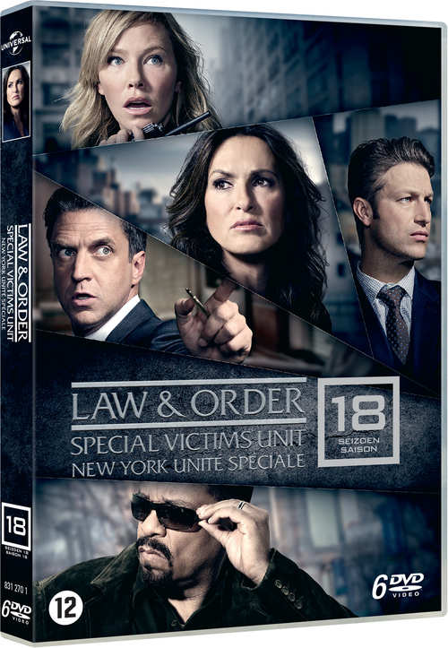 Boîtier DVD de Law & Order: Special Victims Unit, avec des images des acteurs.