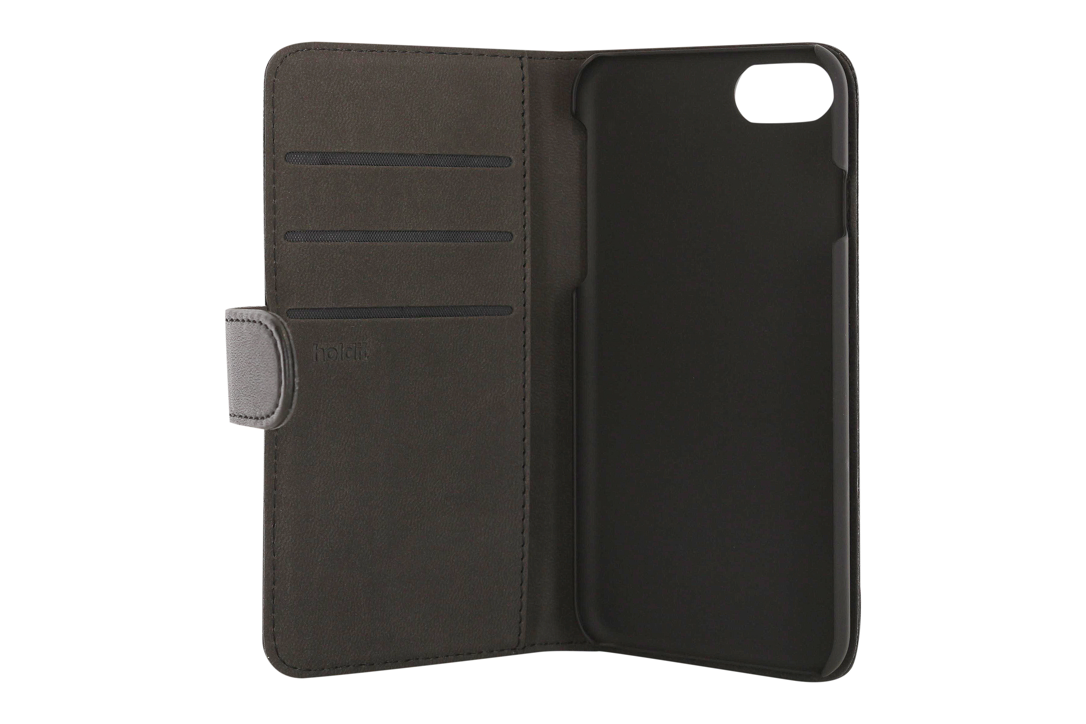 HOLDIT 612670, Bookcover, Apple, iPhone 6, iPhone 7, iPhone 8, Schwarz