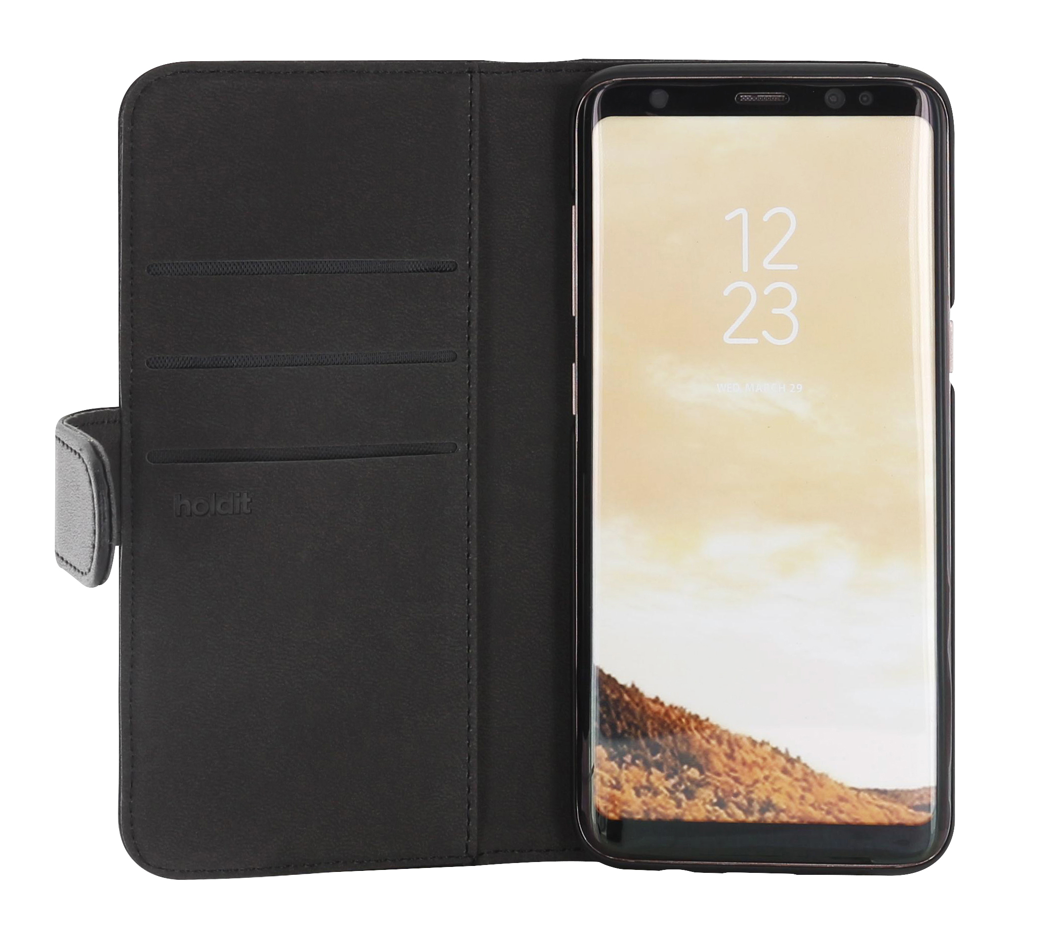 HOLDIT 613205, Bookcover, Samsung, Galaxy S8, Schwarz