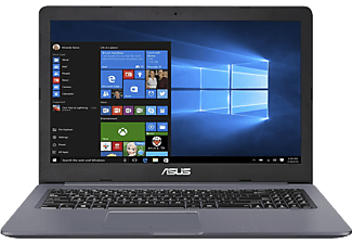 ASUS N580VD-FY770T szürke laptop (15,6" FullHD matt/Core i7/8GB/256GB SSD+1TB HDD/GTX1050 4GB/Windows 10)