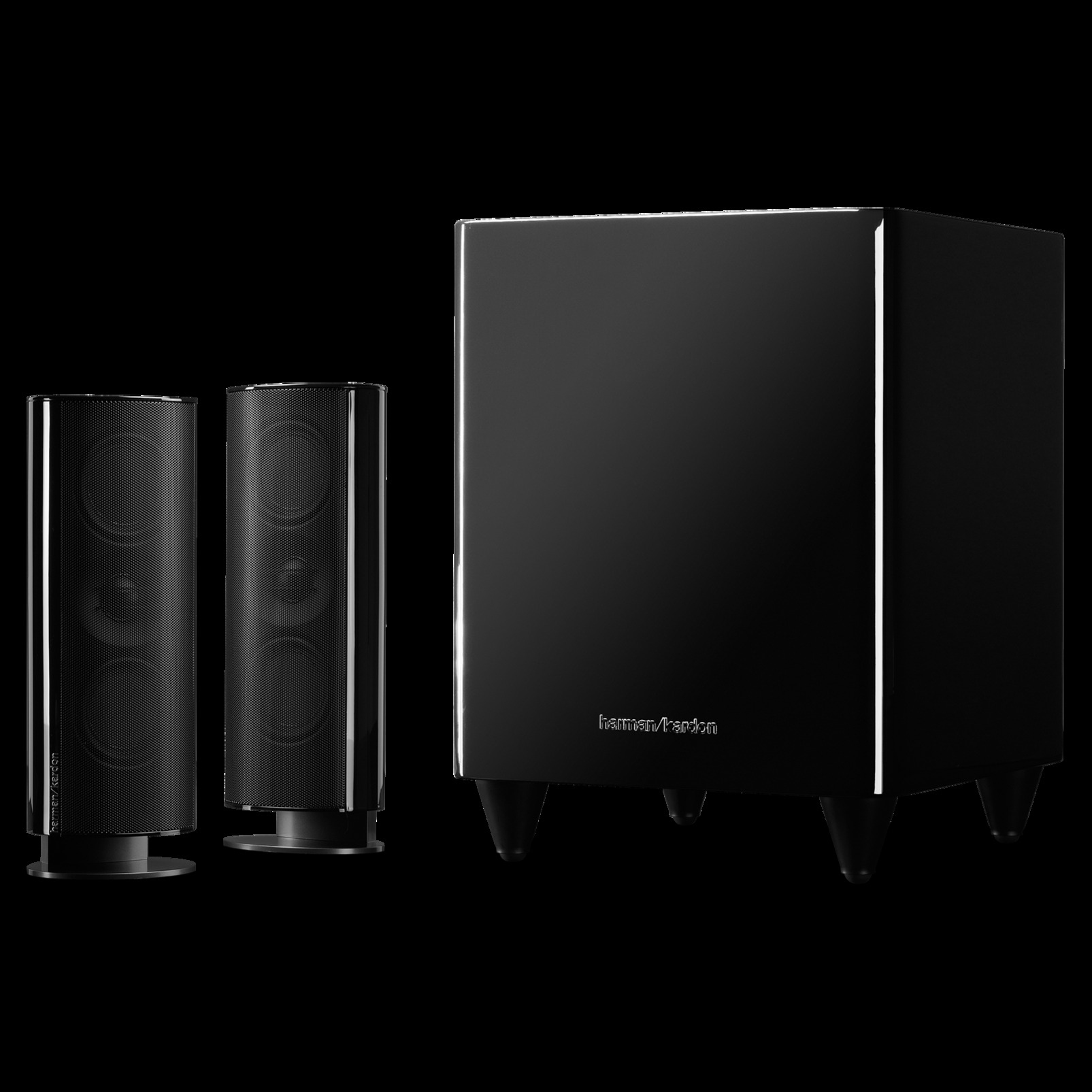HARMAN KARDON HKTS 200BQ 2.1 Heimkinosystem, Schwarz)