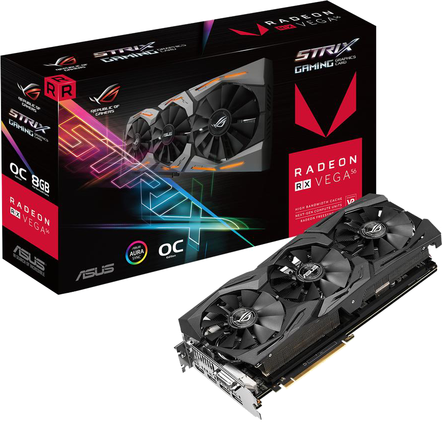 ASUS ROG Strix Radeon RX Vega 56 OC Gaming, ROG-STRIX-RXVEGA56-O8G-GAMING (90YV0B50-M0NA00)
