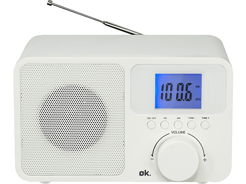 OK. OWR 230-W Weiß Radio, FM, FM, AM