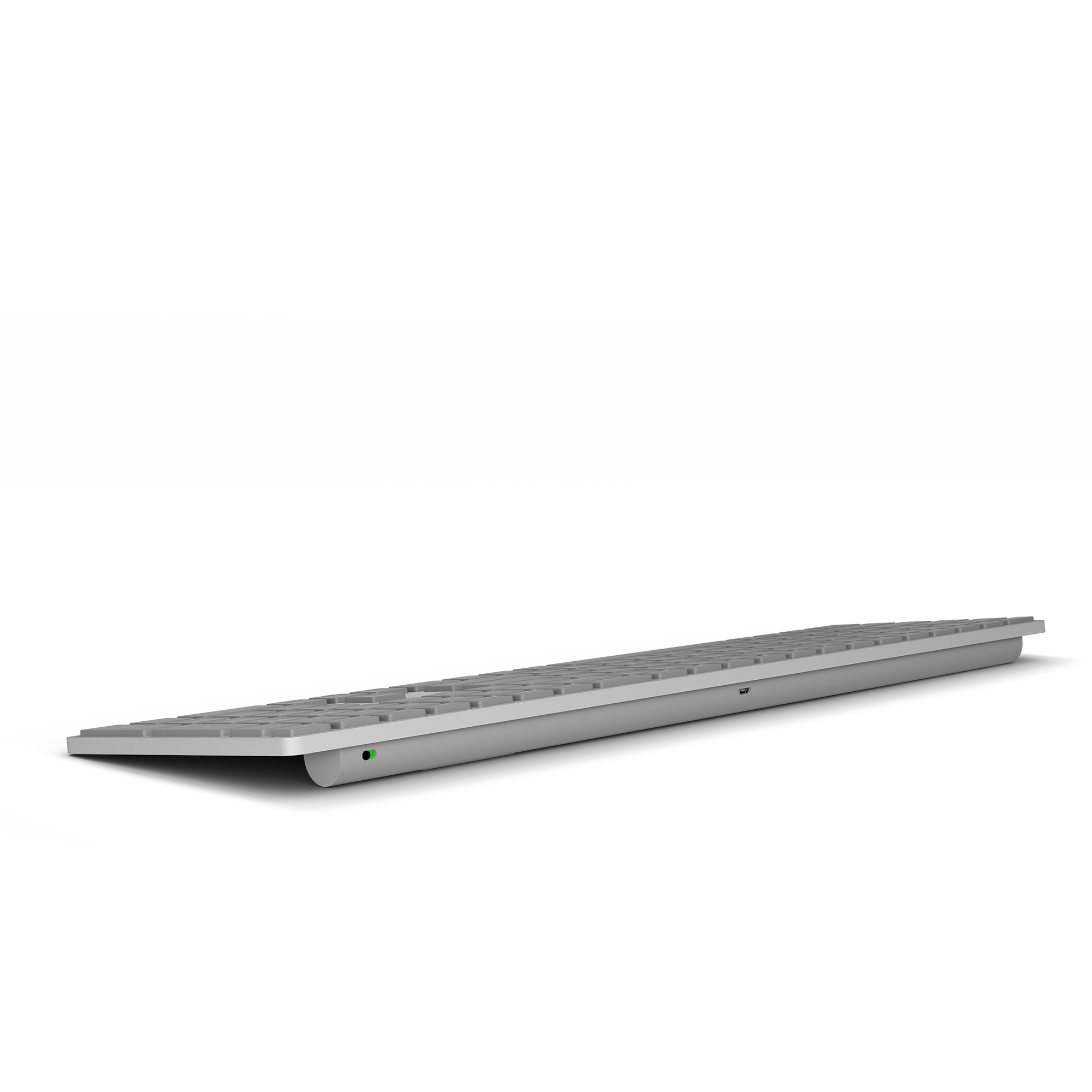 MICROSOFT Modern Keyboard mit Fingerprint-ID Tastatur Silber